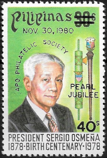 Philippine Commemorative Stamp from 1980 - 30th Anniversary APO Philatelic Society
