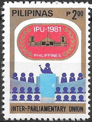 Philippine Commemorative Stamp from 1981 - 68th Spring Meeting of the Inter-Parliamentary Union, Manila