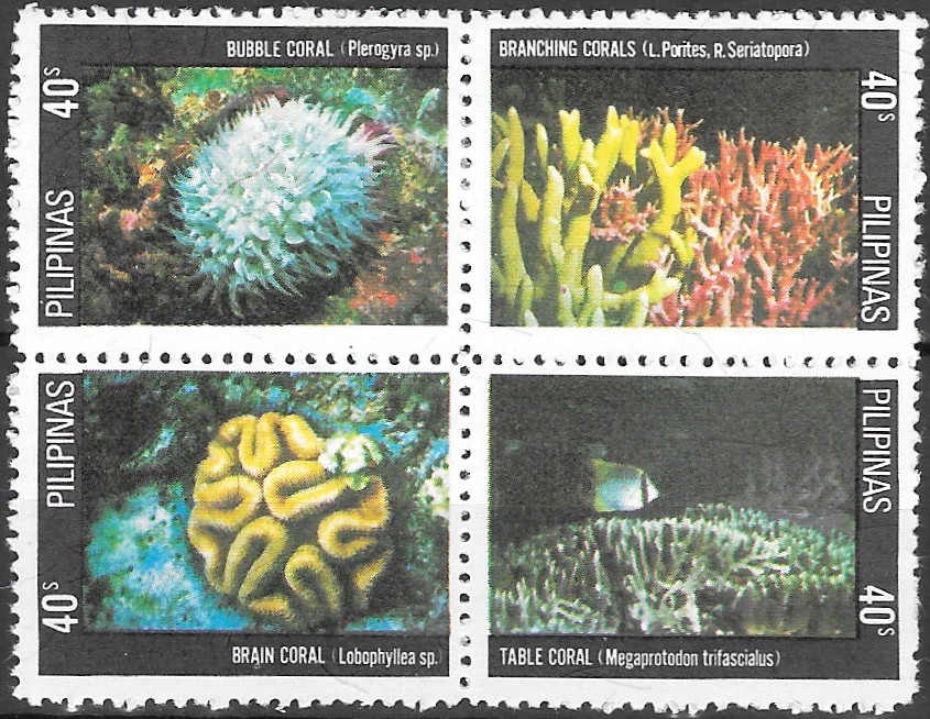 Philippine Commemorative Se-tenant Block from 1981 - Corals