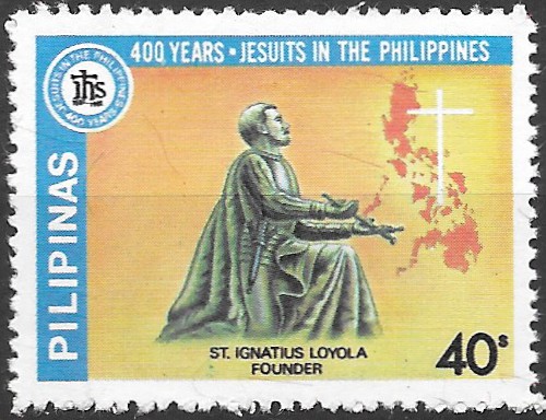 Philippine Commemorative Stamp from 1981 - 400th Anniversary of Jesuits in Philippines