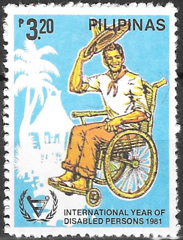 Philippine Commemorative Stamp from 1981 - International Year of the Disabled