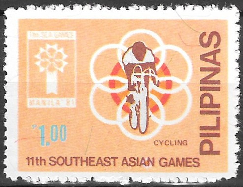 Philippine Commemorative Stamp from 1981 - 11th South East Asian (SEA) Games