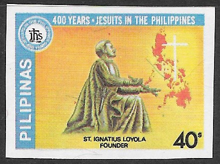 Philippine Commemorative Stamp from 1981 - 400th Anniversary of Jesuits in Philippines