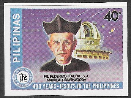 Philippine Commemorative Stamp from 1981 - 400th Anniversary of Jesuits in Philippines