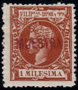 Philippines specimen stamp from 1898