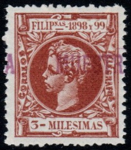 Philippines specimen stamp from 1898