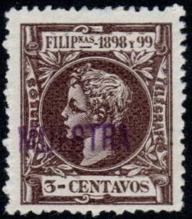 Philippines specimen stamp from 1898