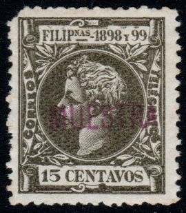 Philippines specimen stamp from 1898