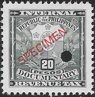Philippines specimen stamp from 1943