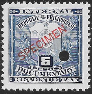 Philippines specimen stamp from 1943