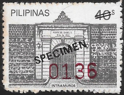 Philippines specimen stamp from 1981