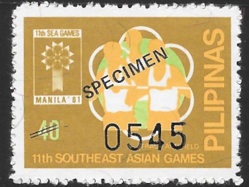 Philippines specimen stamp from 1981