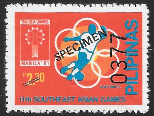 Philippines specimen stamp from 1981