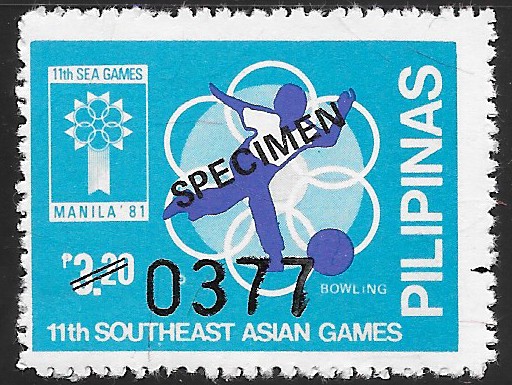 Philippines specimen stamp from 1981