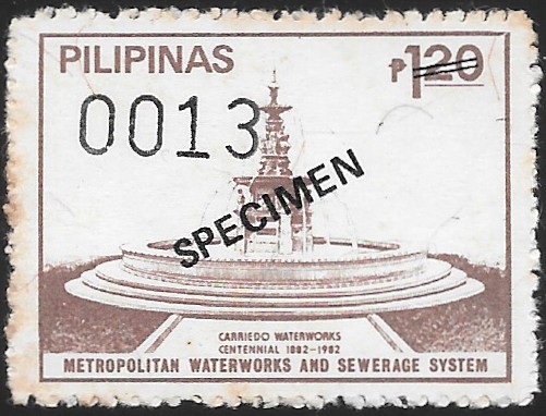 Philippines specimen stamp from 1982