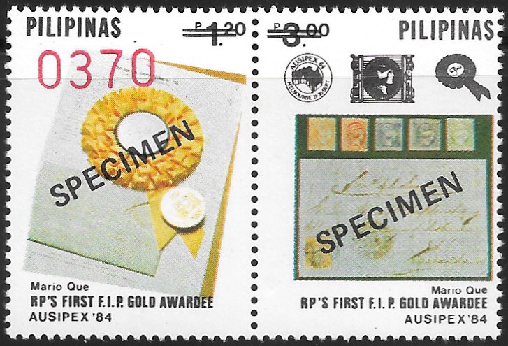 Philippines specimen stamp from 1984