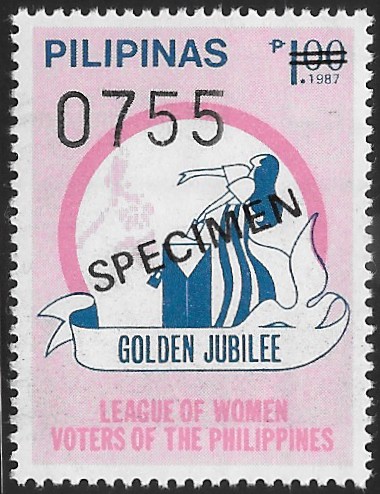 Philippines specimen stamp from 1987