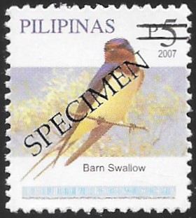 Philippines specimen stamp from 2007