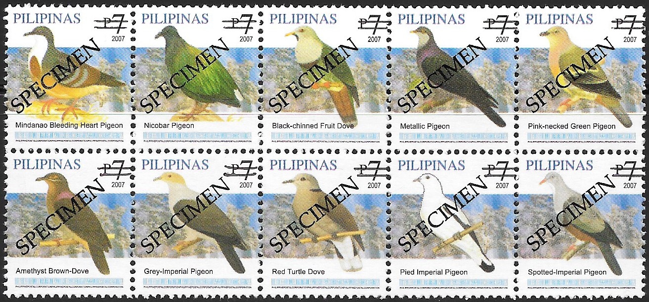 Philippines specimen stamp from 2007