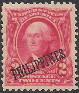 Philippine Definitive Stamp from 1903 - US-Presidents overprinted