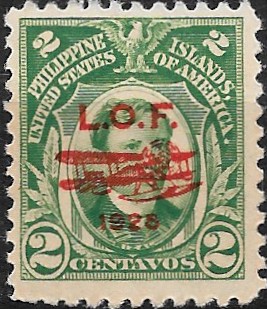 Philippine Air Mail Stamp from 1928 - London-Orient Flight