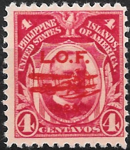 Philippine Air Mail Stamp from 1928 - London-Orient Flight