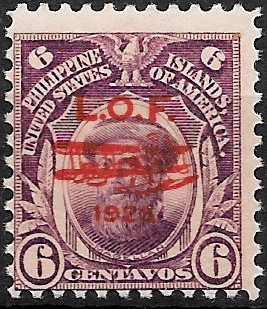 Philippine Air Mail Stamp from 1928 - London-Orient Flight