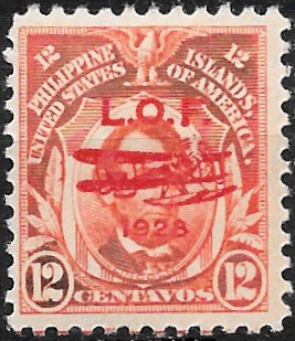 Philippine Air Mail Stamp from 1928 - London-Orient Flight