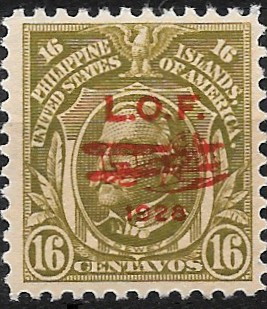 Philippine Air Mail Stamp from 1928 - London-Orient Flight