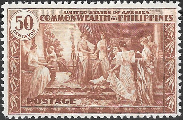 Philippine Commemorative Stamp from 1935 - Inauguration of the Philippine Commonwealth