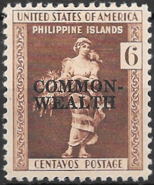 Philippine Definitive Stamp from 1936 - Commonwealth Overprints
