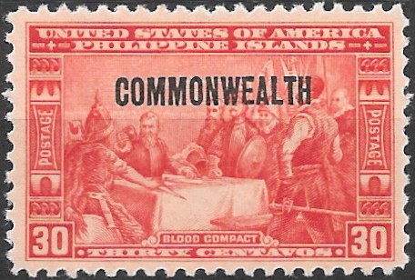 Philippine Definitive Stamp from 1936 - Commonwealth Overprints