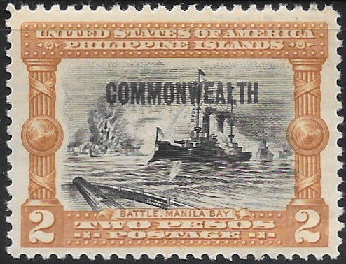 Philippine Definitive Stamp from 1937 - 1936-37 overprints