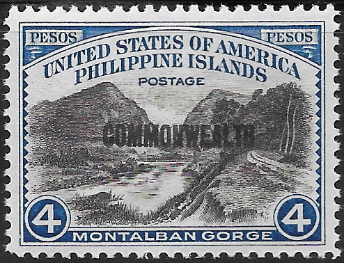 Philippine Definitive Stamp from 1937 - 1936-37 overprints