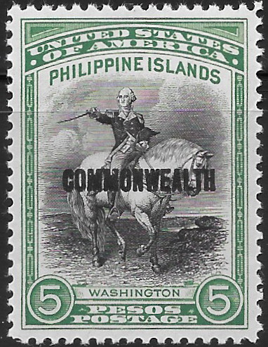 Philippine Definitive Stamp from 1937 - 1936-37 overprints