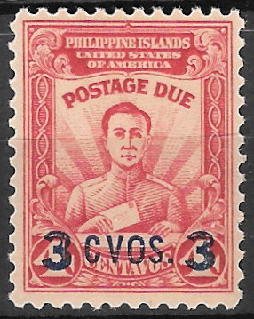 Philippine Postage Due Stamp from 1937 - Postage Due - Post Office clerk