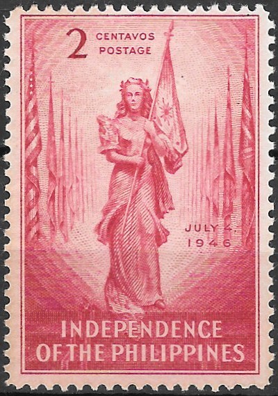 Philippine Commemorative Stamp from 1946 - Philippine Independence