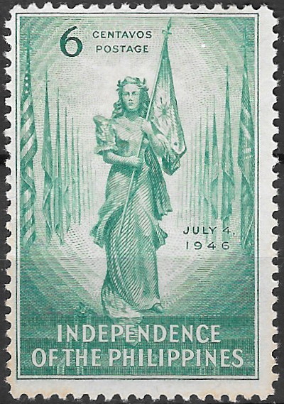 Philippine Commemorative Stamp from 1946 - Philippine Independence