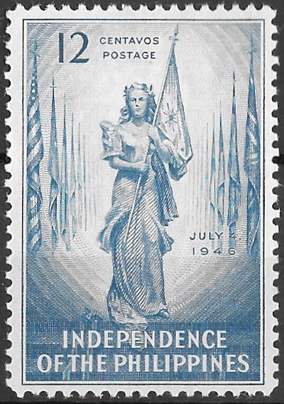 Philippine Commemorative Stamp from 1946 - Philippine Independence