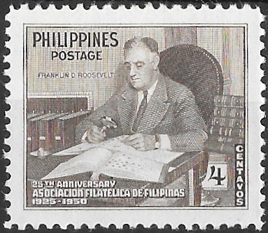 Philippine Commemorative Stamp from 1950 - AFF (Asociacion Filatelica de Filipinas) Silver Jubilee