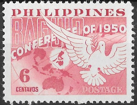 Philippine Commemorative Stamp from 1950 - Baguio Conference of 1950