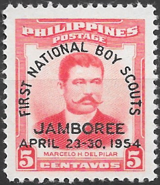 Philippine Commemorative Stamp from 1954 - First National Boy Scout Jamboree (1954)