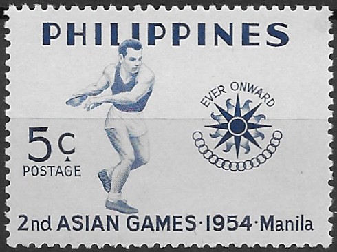 Philippine Commemorative Stamp from 1954 - II. Asian Games, Manila (1954)