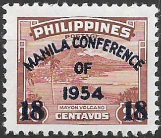 Philippine Commemorative Stamp from 1954 - Manila Conference on Regional Security (1954)