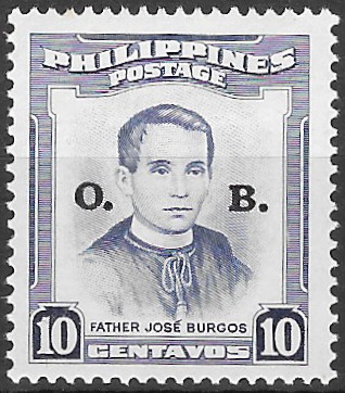 Philippine Official Stamp from 1955 - Famous Filipinos (1952-1960)