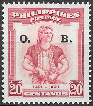 Philippine Official Stamp from 1955 - Famous Filipinos (1952-1960)