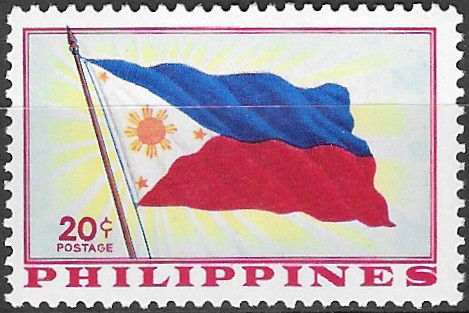 1959 Adoption of Philippine Constitution, 24th Anniversary (1959)  - Philippine Flag