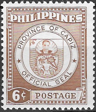 Philippine Definitive Stamp from 1959 - Provincial Coats of Arms (1959)