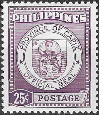 Philippine Commemorative Stamp from 1959 - Provincial Coats of Arms (1959)