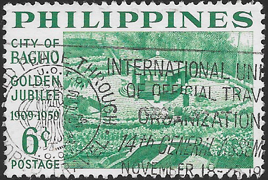 Philippine Commemorative Stamp from 1959 - City of Baguio, 50th Anniversary (1959)